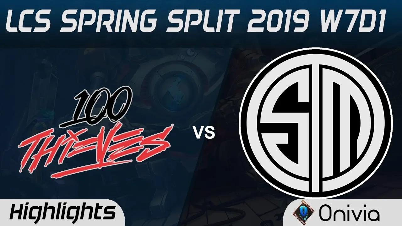 100 vs TSM Highlights LCS Spring Split 2019 W7D1 100Thieves vs Team Solo Mid by Onivia thumbnail