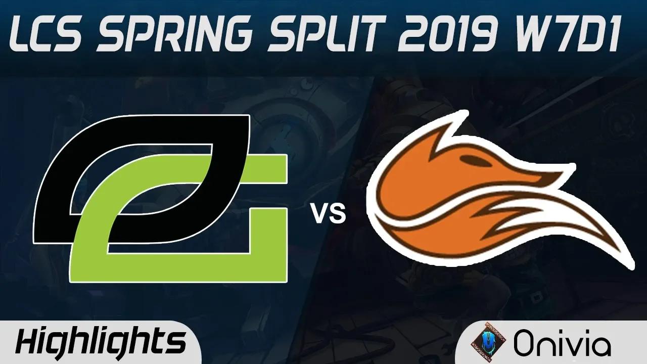 OPT vs FOX Highlights LCS Spring Split 2019 W7D1 Optic Gaming vs Echo Fox by Onivia thumbnail