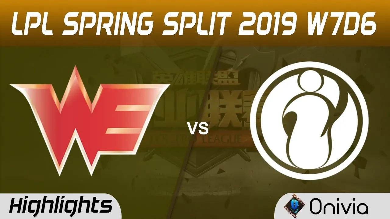 WE vs IG Highlights Game 1 LPL Spring 2019 W7D6 Team WE vs Invictus Gaming by Onivia thumbnail