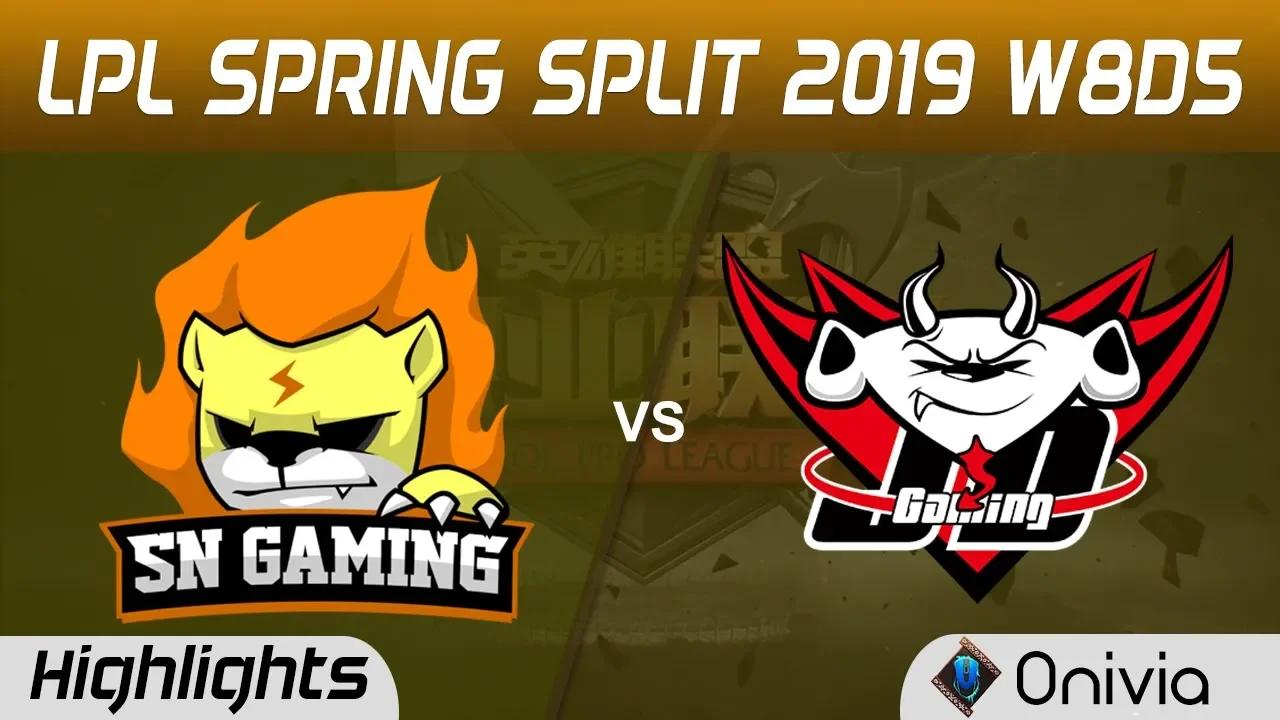 SN vs JDG Highlights Game 1 LPL Spring 2019 W8D5 Suning Gaming vs JD Gaming LPL Highlights by Onivia thumbnail