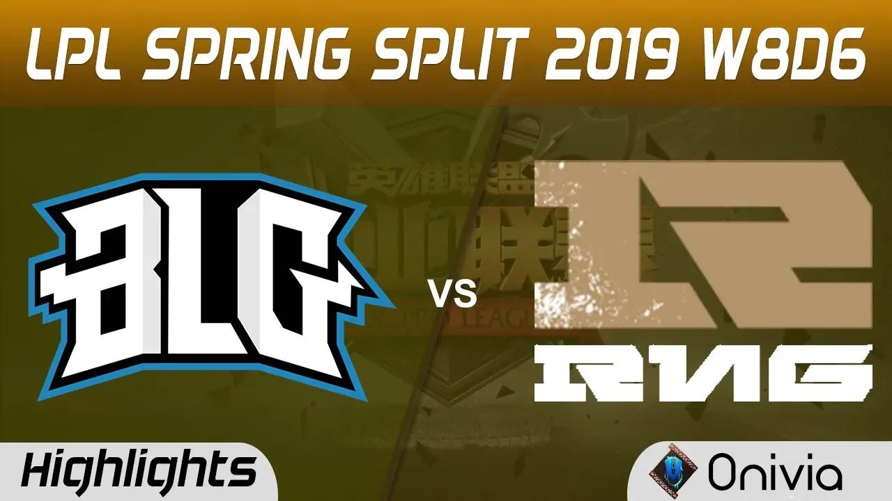 BLG vs RNG Highlights Game 1 LPL Spring 2019 W8D6 Bilibili Gaming vs Royal Never Give Up LPL Highlig thumbnail