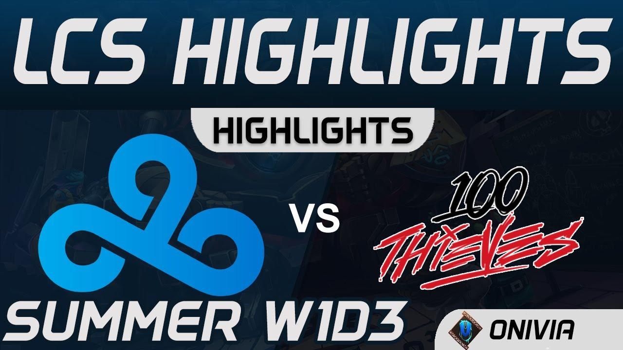 C9 vs 100 Highlights LCS Summer 2020 W1D3 Cloud9 vs 100 Thieves by Onivia thumbnail