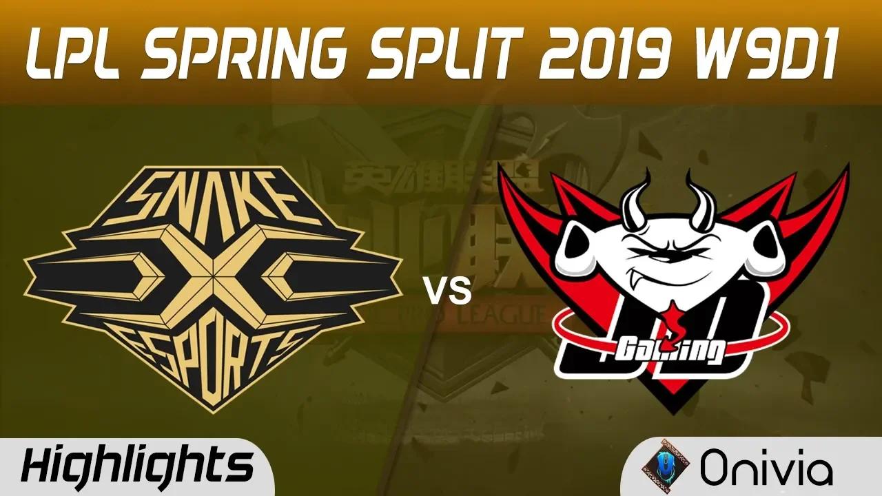 SS vs JDG Highlights Game 1 LPL Spring 2019 W9D1 Snake vs JD Gaming LPL Highlights by Onivia thumbnail