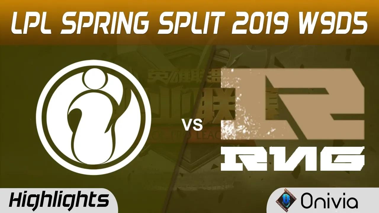 IG vs RNG Highlights Game 3 LPL Spring 2019 W9D5 Invictus Gaming vs Royal Never Give Up LPL Highligh thumbnail