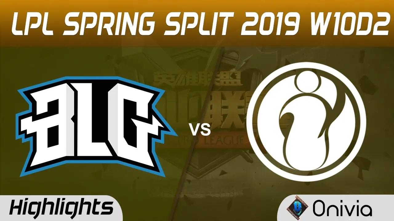 BLG vs IG Highlights Game 1 LPL Spring 2019 W10D2 Bilibili Gaming vs Invictus Gaming LPL Highlights thumbnail