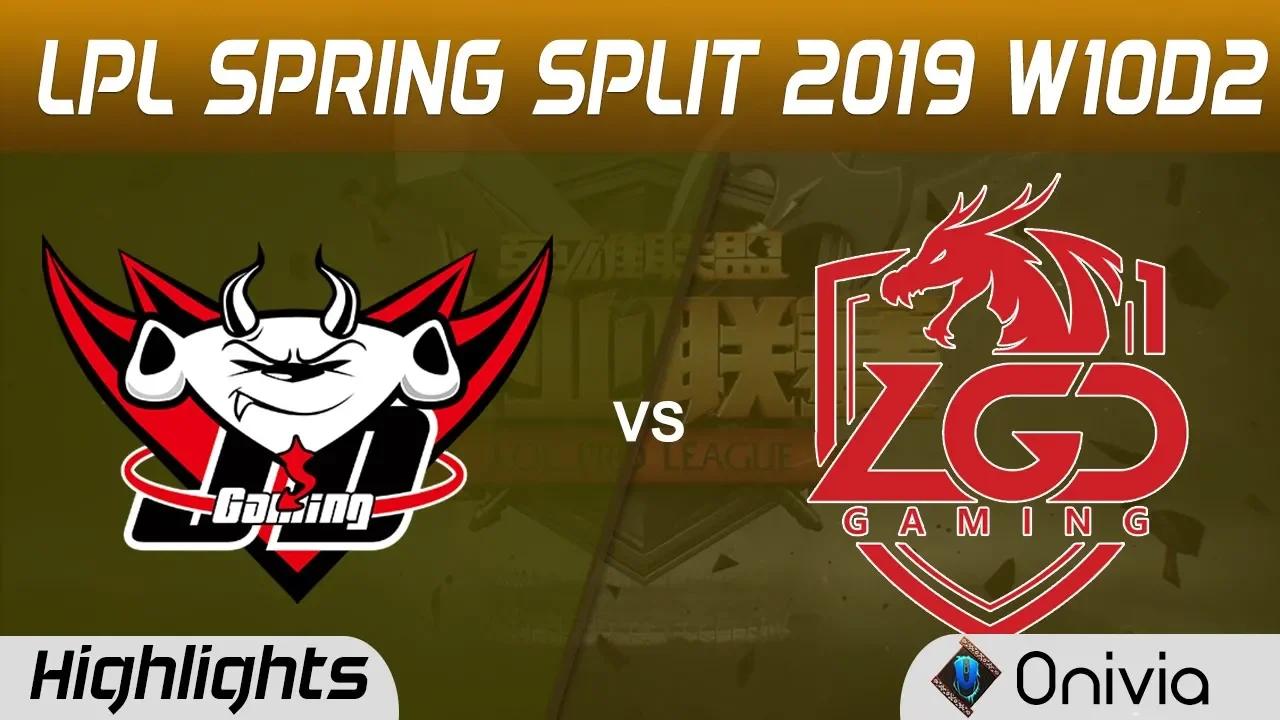 JDG vs LGD Highlights Game 1 LPL Spring 2019 W10D2 JD Gaming vs LGD Gaming LPL Highlights by Onivia4 thumbnail