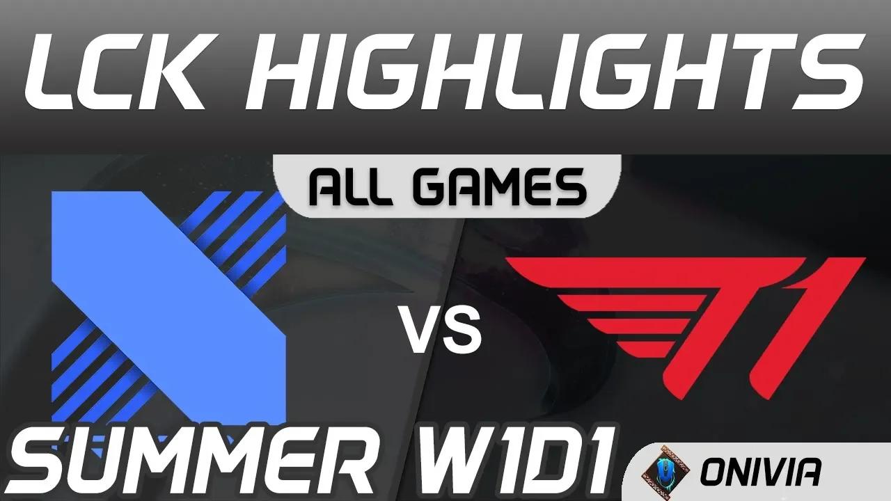 DRX vs T1 Highlights ALL GAMES LCK Summer Season 2020 W1D1 DragonX vs T1 by Onivia thumbnail