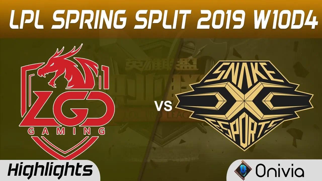 LGD vs SS Highlights Game 2 LPL Spring 2019 W10D4 LGD Gaming vs Snake Esports LPL Highlights by Oniv thumbnail