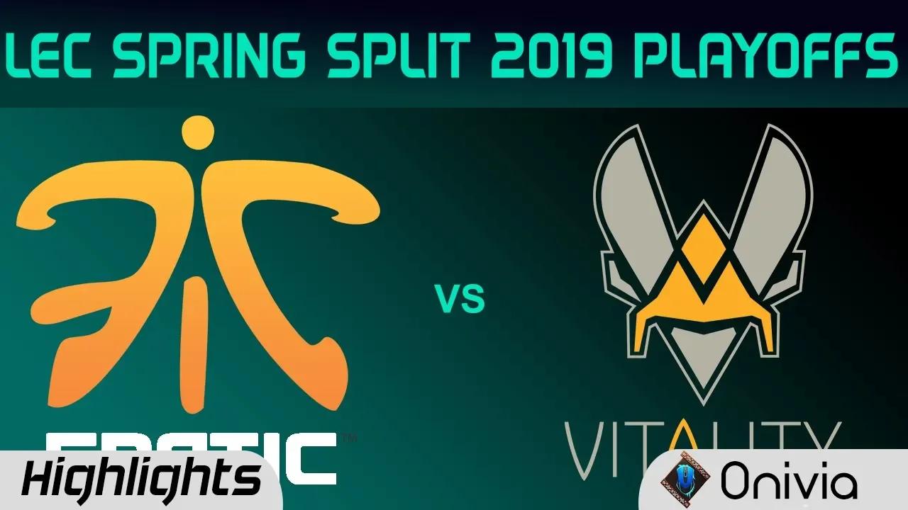 FNC vs VIT Highlights Game 3 LEC Spring 2019 Playoffs Fnatic vs Team Vitality LEC Highlights By Oniv thumbnail