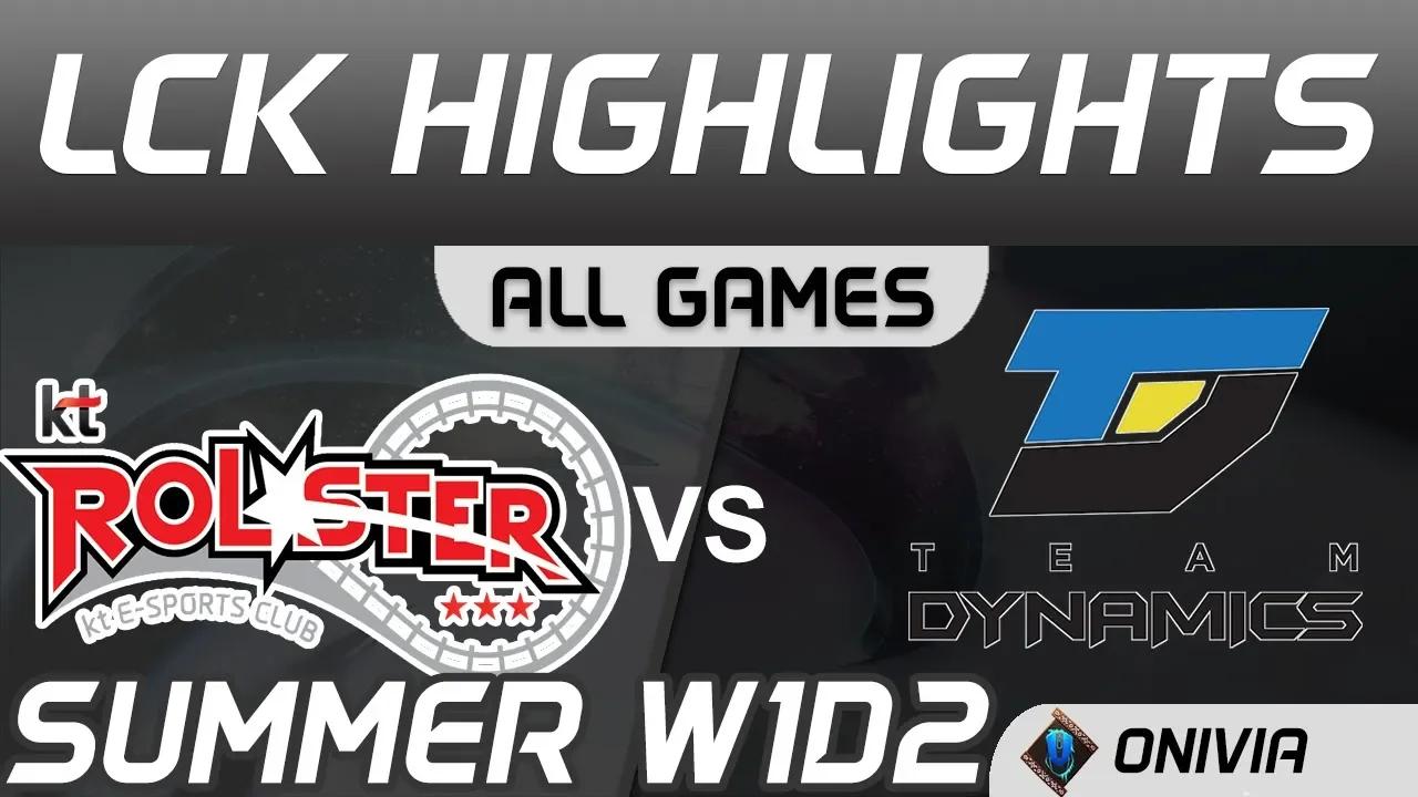 KT vs DYN Highlights ALL GAMES LCK Summer Season 2020 W1D2 KT Rolster vs Team Dynamics by Onivia thumbnail