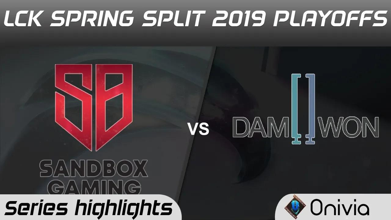 SB vs DWG Highlights All Games LCK Spring 2019 Playoffs Sandbox Gaming vs Damwon Gaming LCK Highligh thumbnail