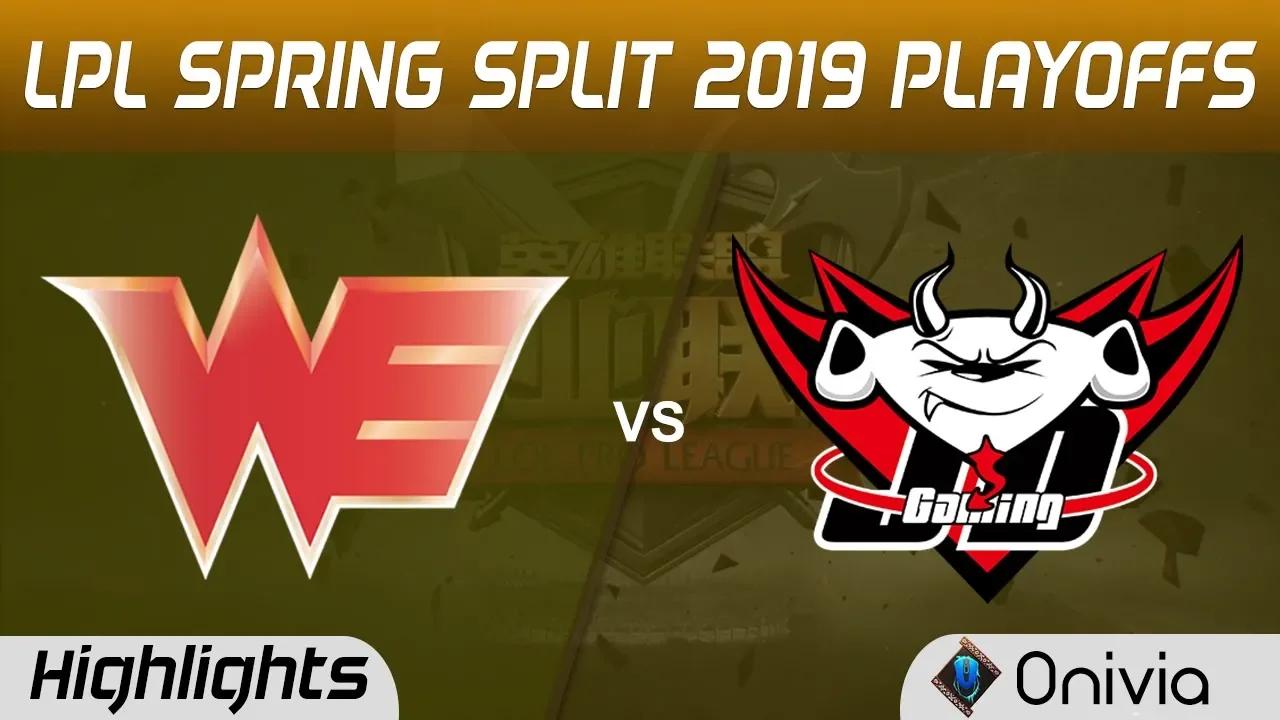 WE vs JDG Highlights Game 1 LPL Spring 2019 Playoffs Team WE vs JD Gaming LPL Highlights by Onivia thumbnail