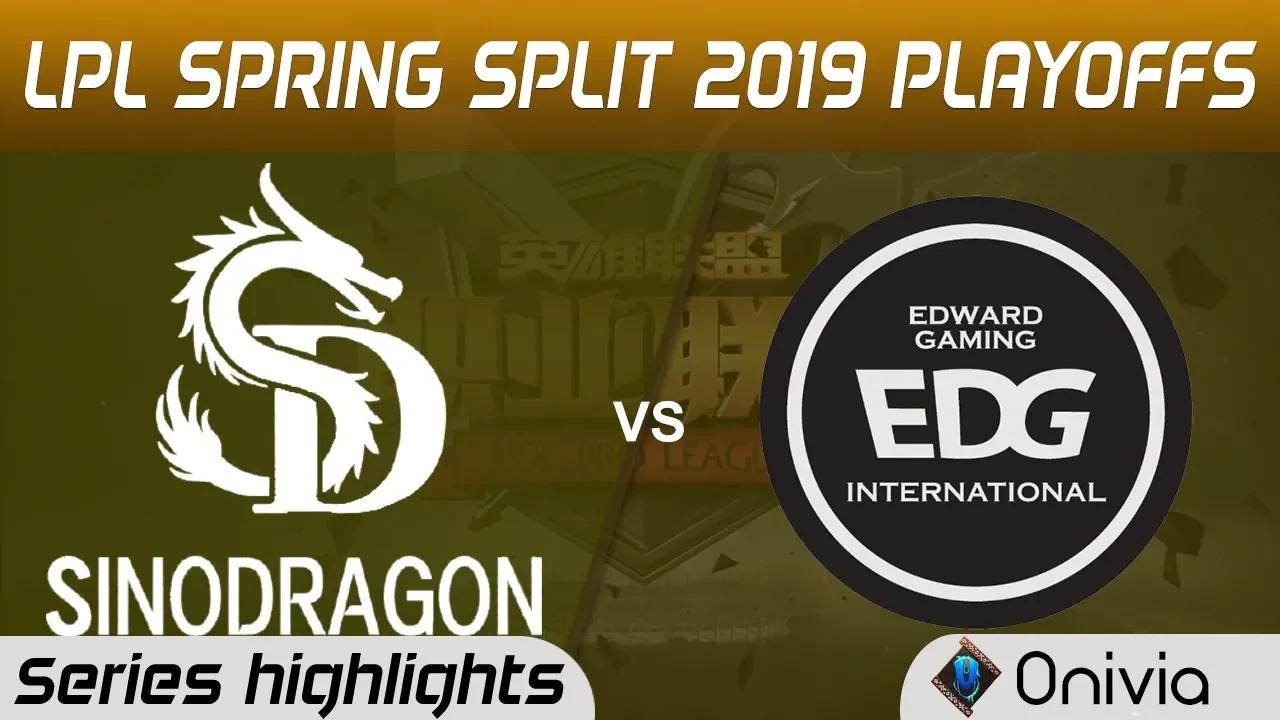 SDG vs EDG Highlights All Games LPL Spring 2019 Playoffs SinoDragon Gaming vs Edward Gaming LPL High thumbnail