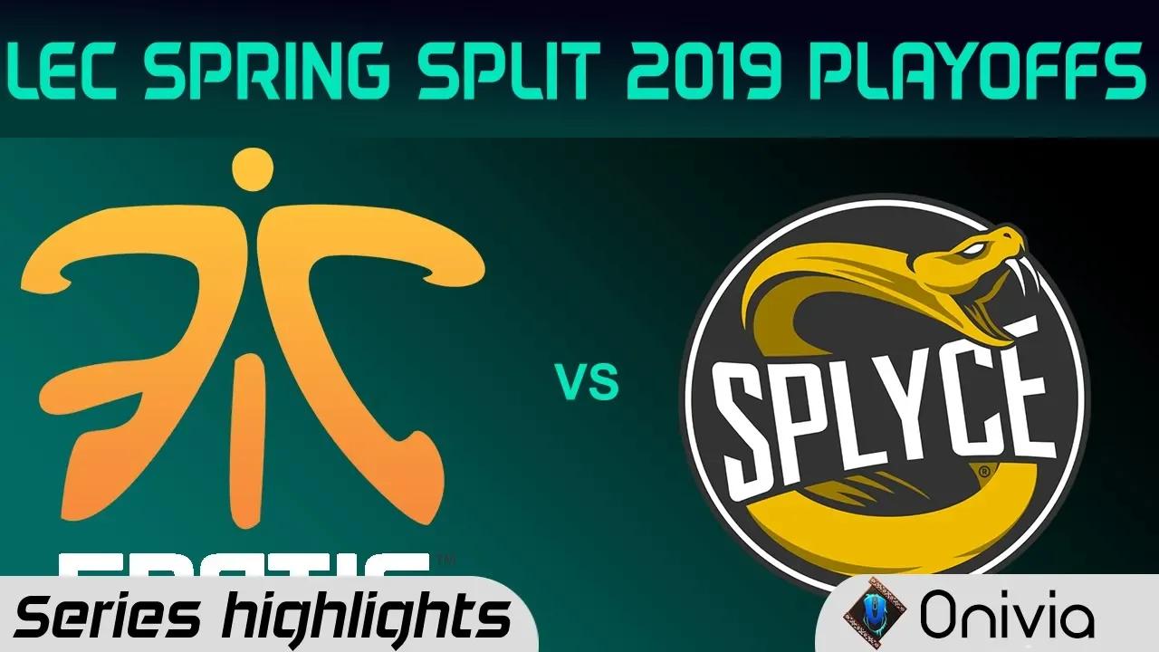 FNC vs SPY Highlights All Games LEC Spring 2019 Playoffs Fnatic vs Splyce LEC Highlights By Onivia thumbnail