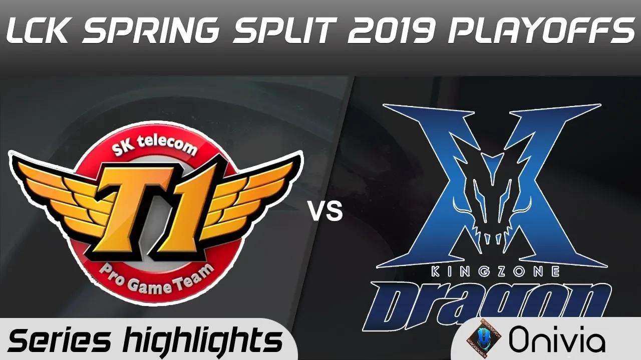 SKT vs KZ Highlights All Games LCK Spring 2019 Playoffs SK Telecom T1 vs KingZone DragonX LCK Highli thumbnail