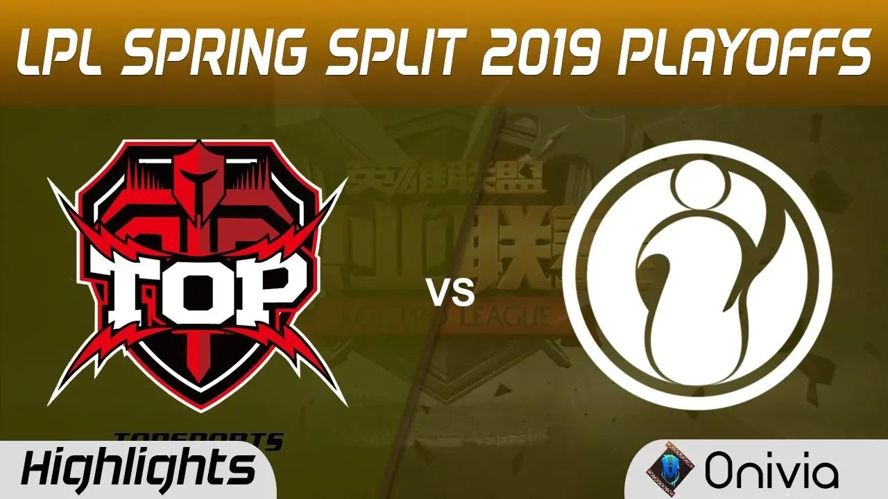 TOP vs IG Highlights Game 4 LPL Spring 2019 Playoffs TopSports Gaming vs Invictus Gaming LPL Highlig thumbnail