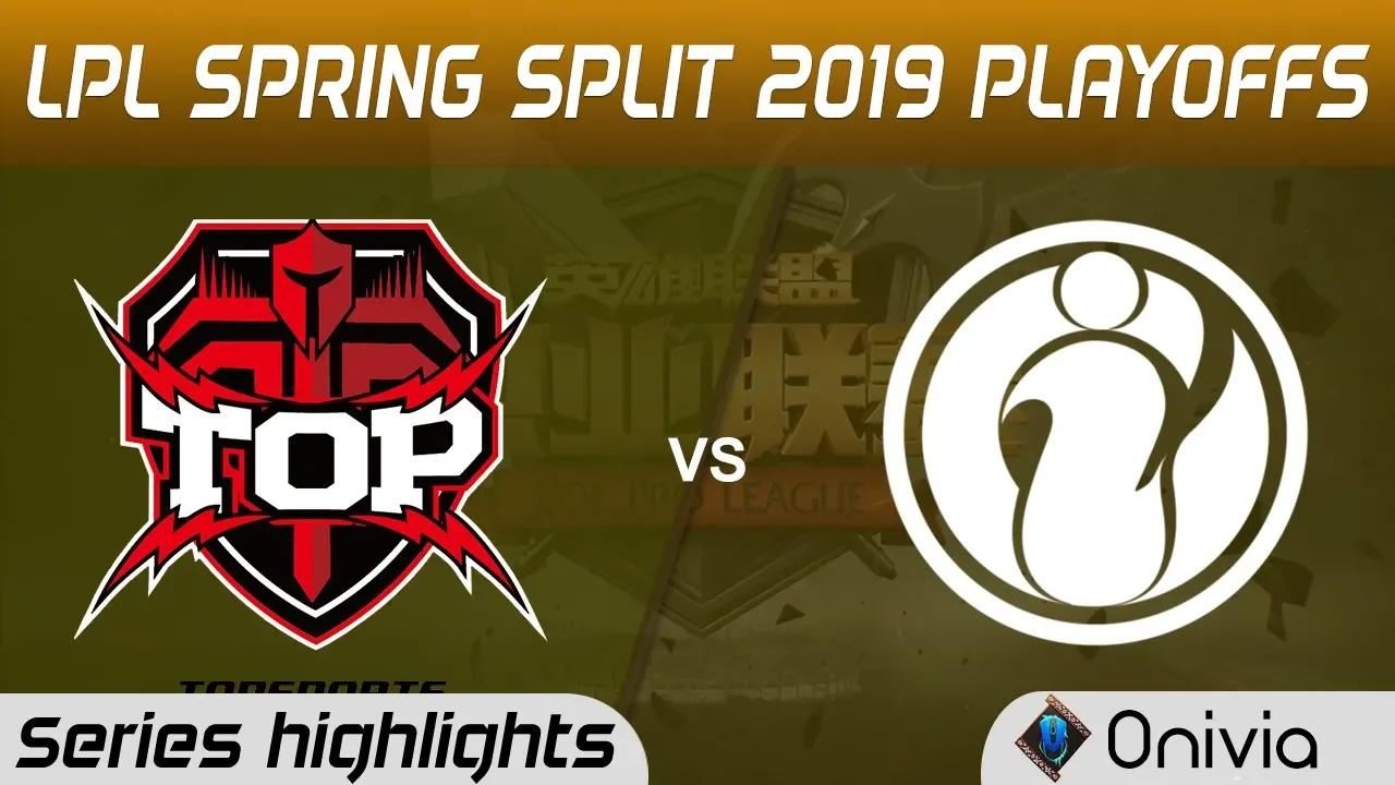 TOP vs IG Highlights All Games LPL Spring 2019 Playoffs TopSports Gaming vs Invictus Gaming LPL High thumbnail