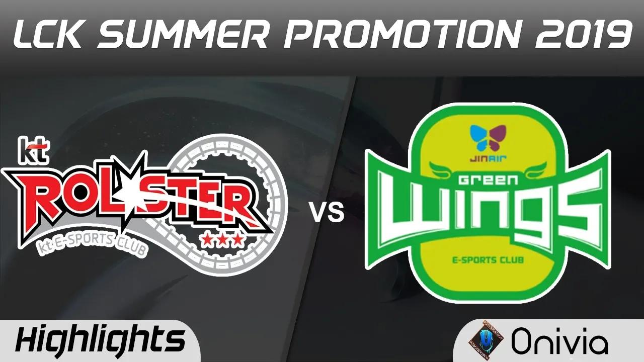 KT vs JAG Highlights Game 2 LCK Summer 2019 Promotion KT Rolster vs Jin Air GreenWings LCK Highlight thumbnail