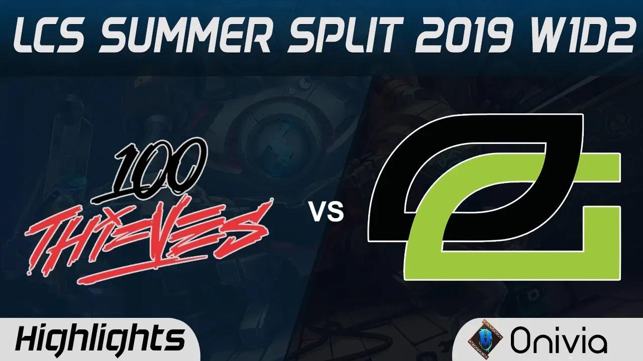 100 vs OPT Highlights LCS Summer 2019 W1D2 100Thieves vs Optic Gaming LCS Highlights by Onivia thumbnail