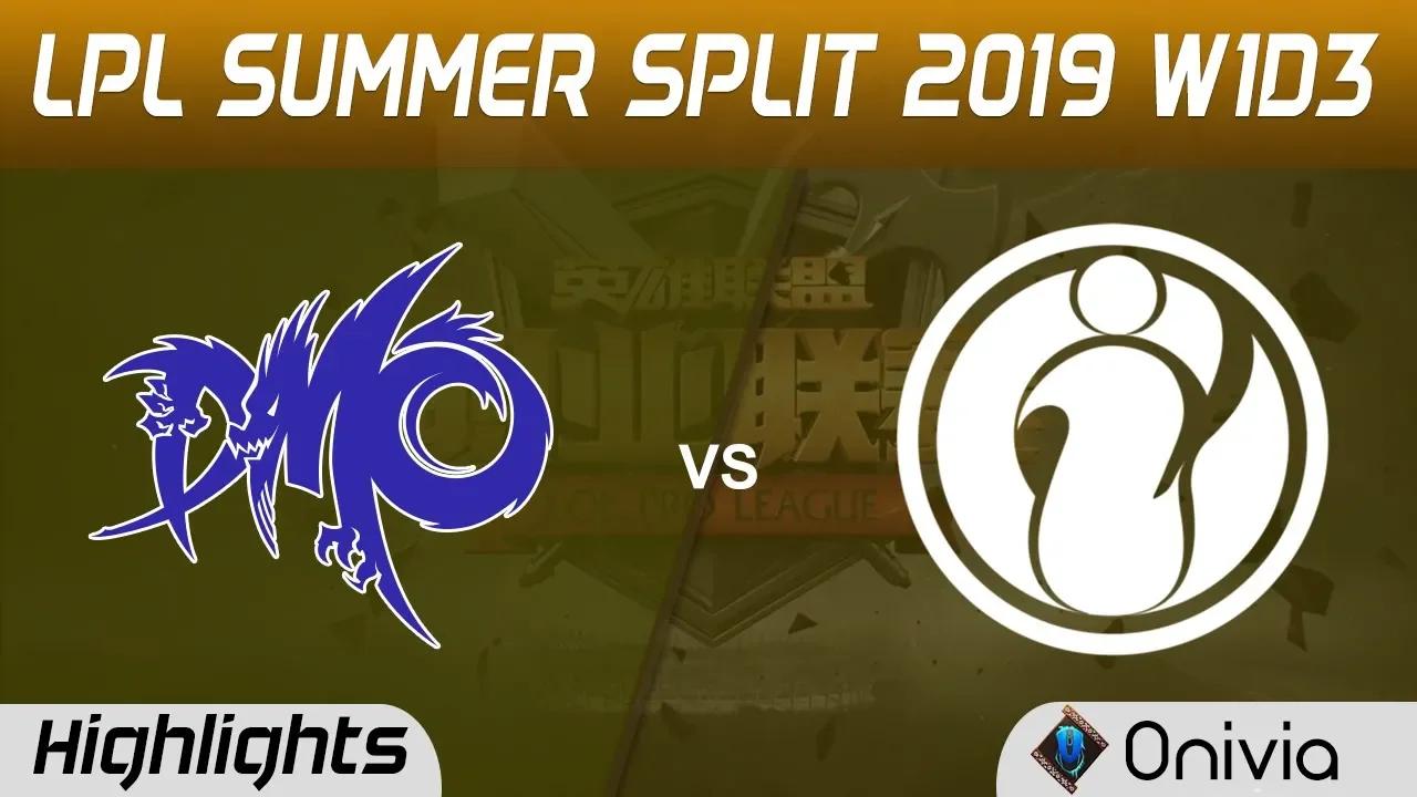 DMO vs IG Highlights Game 3 LPL Summer 2019 W1D3 Dominus Esports vs Invictus Gaming LPL Highlights b thumbnail