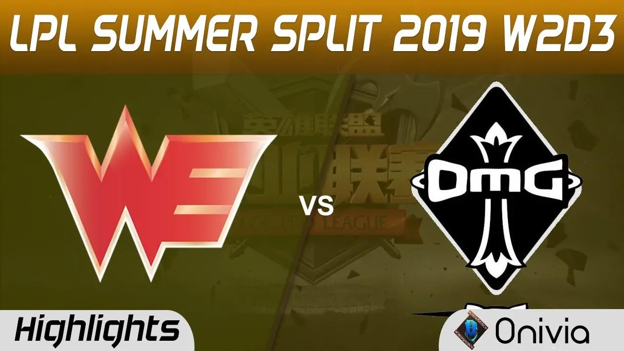 OMG vs WE Highlights Game 1 LPL Summer 2019 W2D3 Oh My God vs Team WE LPL Highlights by Onivia thumbnail