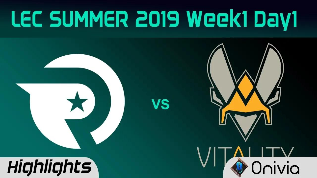 OG vs VIT Highlights LEC Summer 2019 W1D1 Origen vs Team Vitality LEC Highlights By Onivia thumbnail