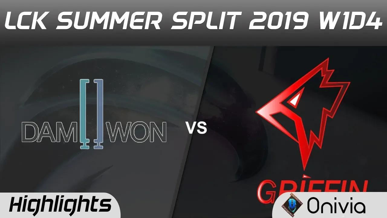 DWG vs GRF Highlights Game 2 LCK Summer 2019 W1D4 Damwon Gamming vs Griffin LCK Highlights by Onivia thumbnail