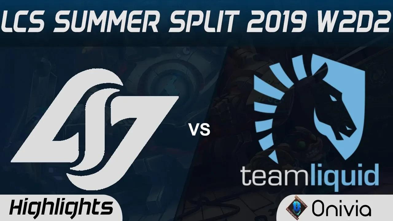 CLG vs TL Highlights LCS Summer 2019 W2D2 Counter Logic Gaming vs Team Liquid LCS Highlights by Oniv thumbnail