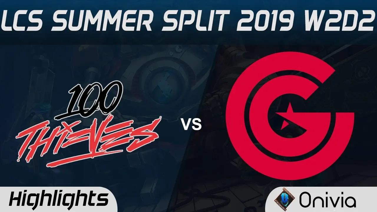 100 vs CG Highlights LCS Summer 2019 W2D2 100Thieves vs Clutch Gaming LCS Highlights by Onivia thumbnail