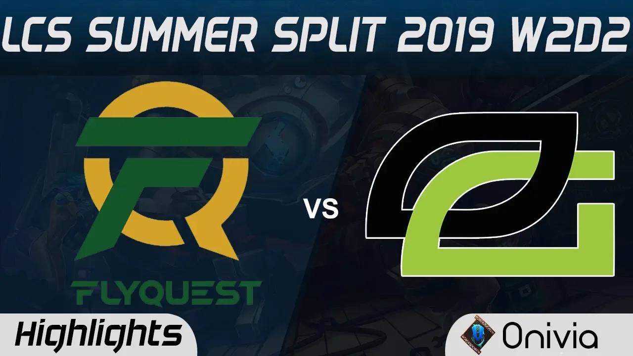 FLY vs OPT Highlights LCS Summer 2019 W2D2 Flyquest vs Optic Gaming LCS Highlights by Onivia thumbnail