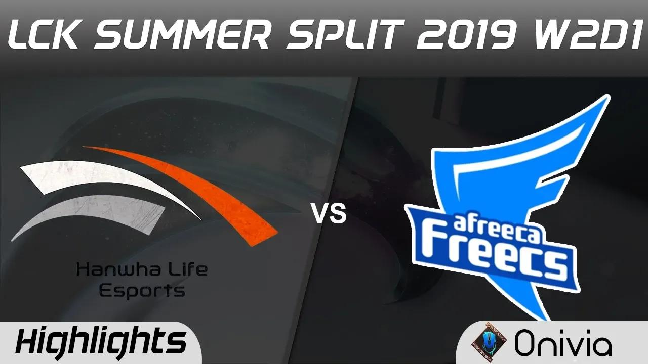 HLE vs AF Highlights Game 1 LCK Summer 2019 W2D1 Hanwha Life Esports vs Afreeca Freecs LCK Highlight thumbnail