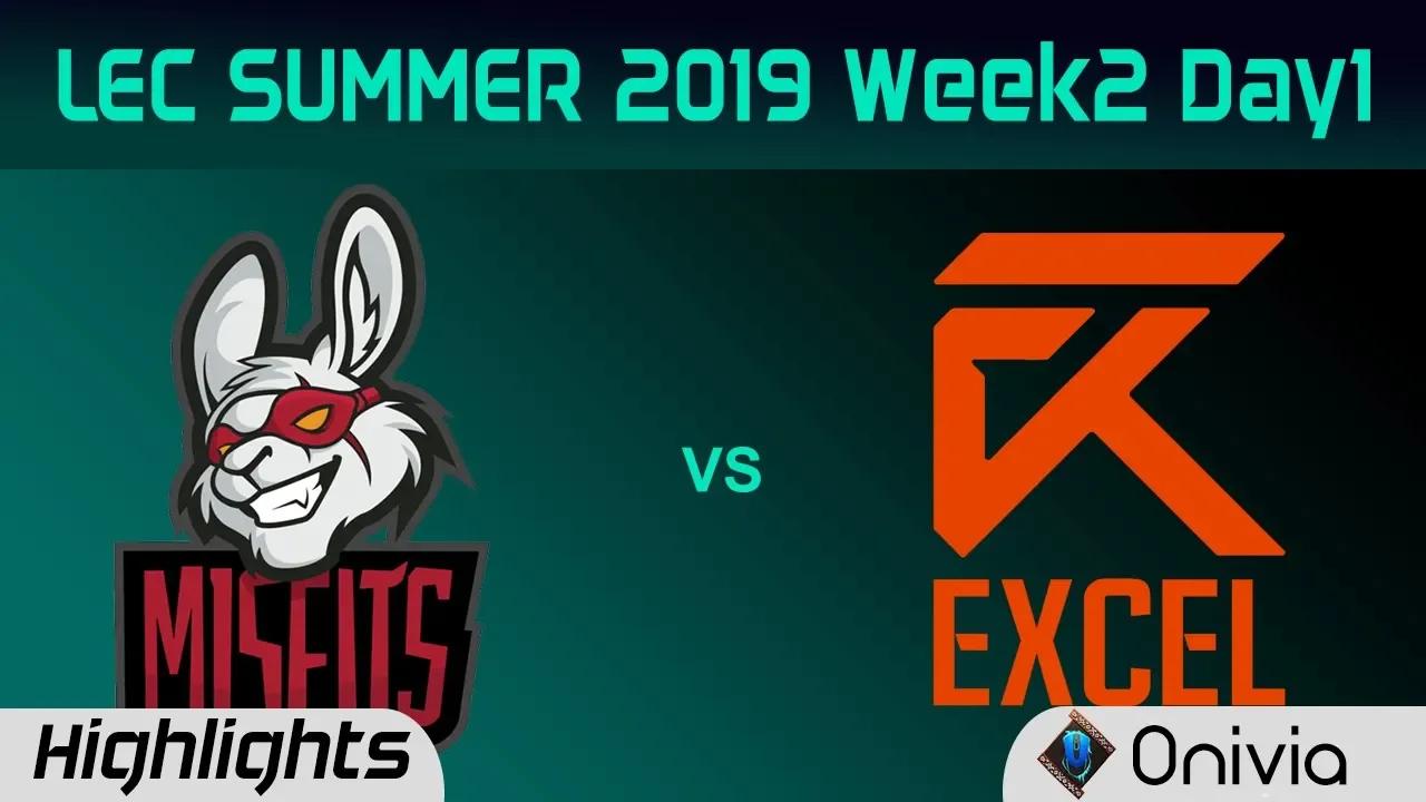 MSF vs XL Highlights LEC Summer 2019 W2D1 Misfits Gaming vs Excel Esports LEC Highlights By Onivia thumbnail