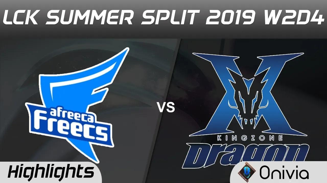 AF vs KZ Highlights Game 1 LCK Summer 2019 W2D4 Afreeca Freecs vs KingZone DragonX LCK Highlights by thumbnail