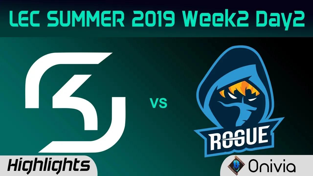 SK vs RGE Highlights LEC Summer 2019 W2D2 SK Gaming vs Rogue LEC Highlights By Onivia thumbnail