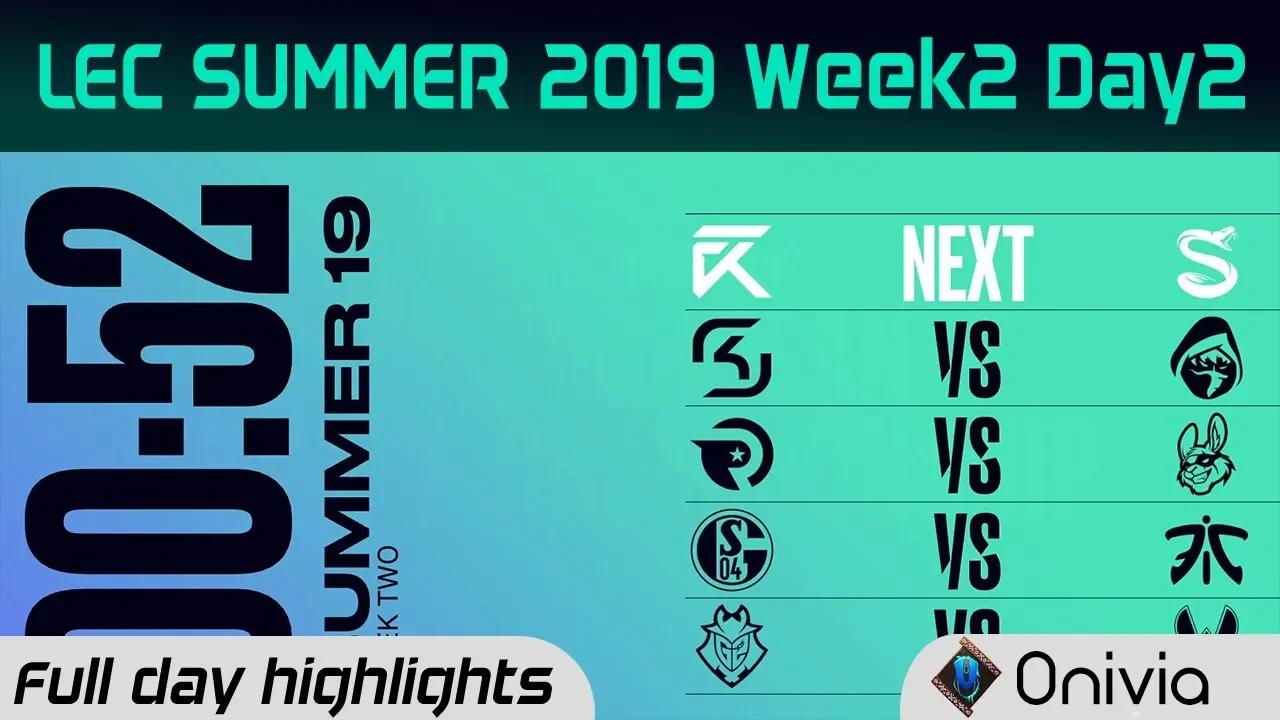 Full Day Highlights LEC Summer 2019 W2D2 By Onivia thumbnail