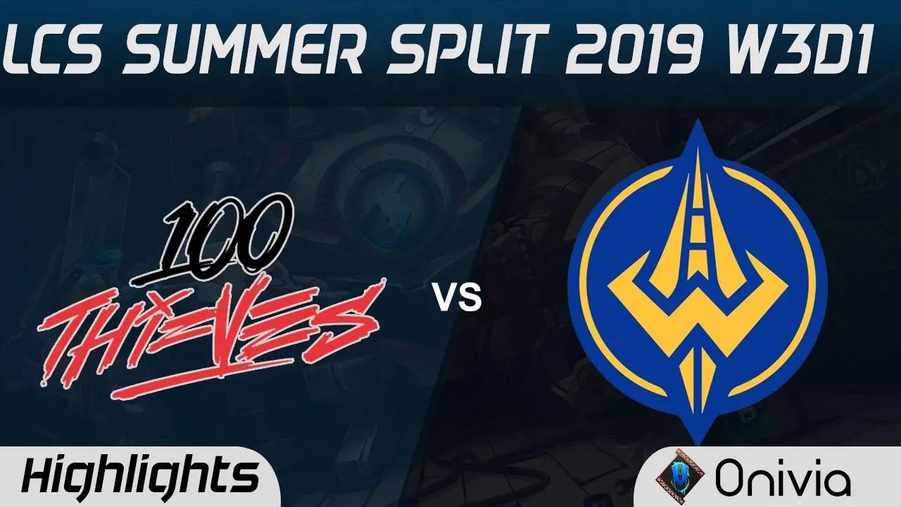 100 vs GGS Highlights LCS Summer 2019 W3D1 100Thieves vs Golden Guardians LCS Highlights by Onivia thumbnail