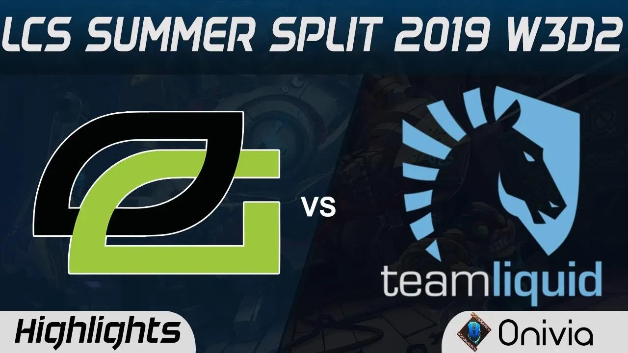 OPT vs TL Highlights LCS Summer 2019 W3D2 Optic Gaming vs Team Liquid LCS Highlights by Onivia thumbnail