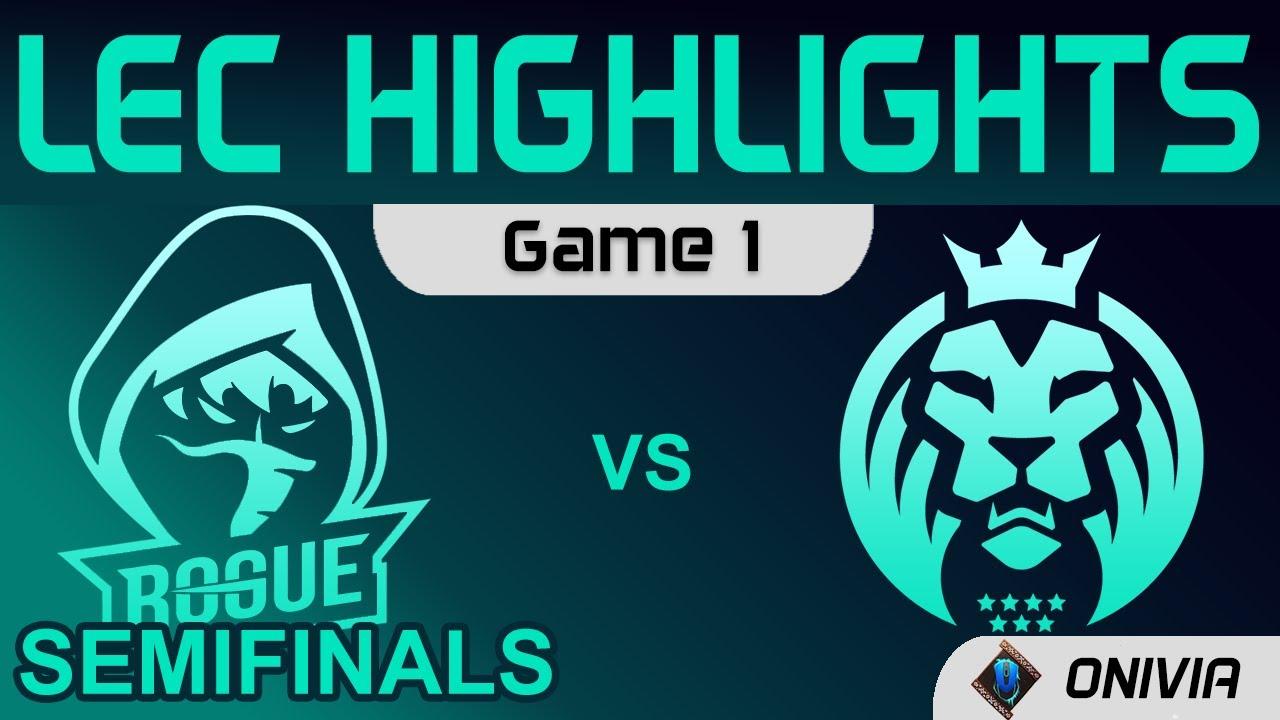 RGE vs MAD Highlights Game 1 Semifinals LEC Summer Playoffs 2021 Rogue vs MAD Lions by Onivia thumbnail