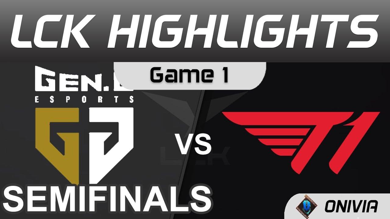 GEN vs T1 Highlights Game 1 Semifinals LCK Summer Playoffs 2021 Gen G vs T1 by Onivia thumbnail