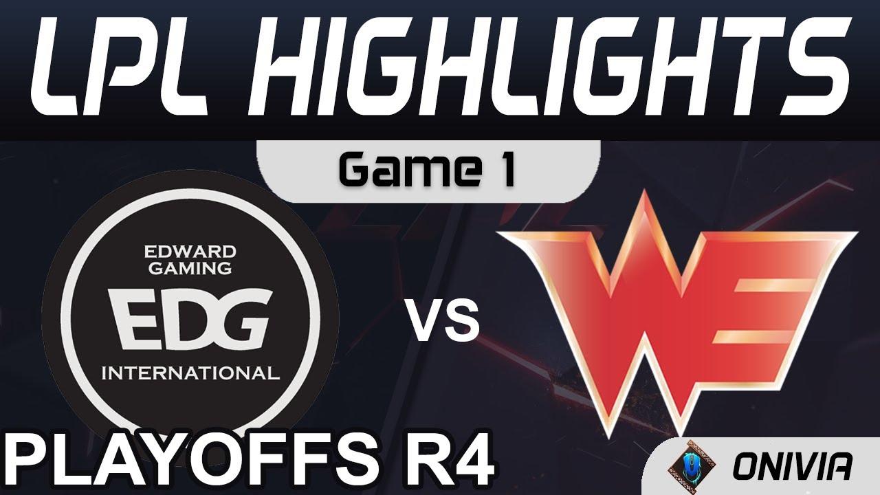 EDG vs WE Highlights Game 1 LPL Summer Playoffs R4 2021 EDward Gaming vs Team WE by Onivia thumbnail