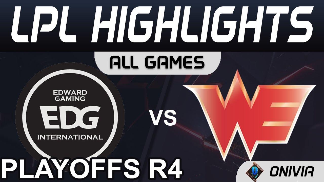 EDG vs WE Highlights ALL GAMES LPL Summer Playoffs R4 2021 EDward Gaming vs Team WE by Onivia thumbnail