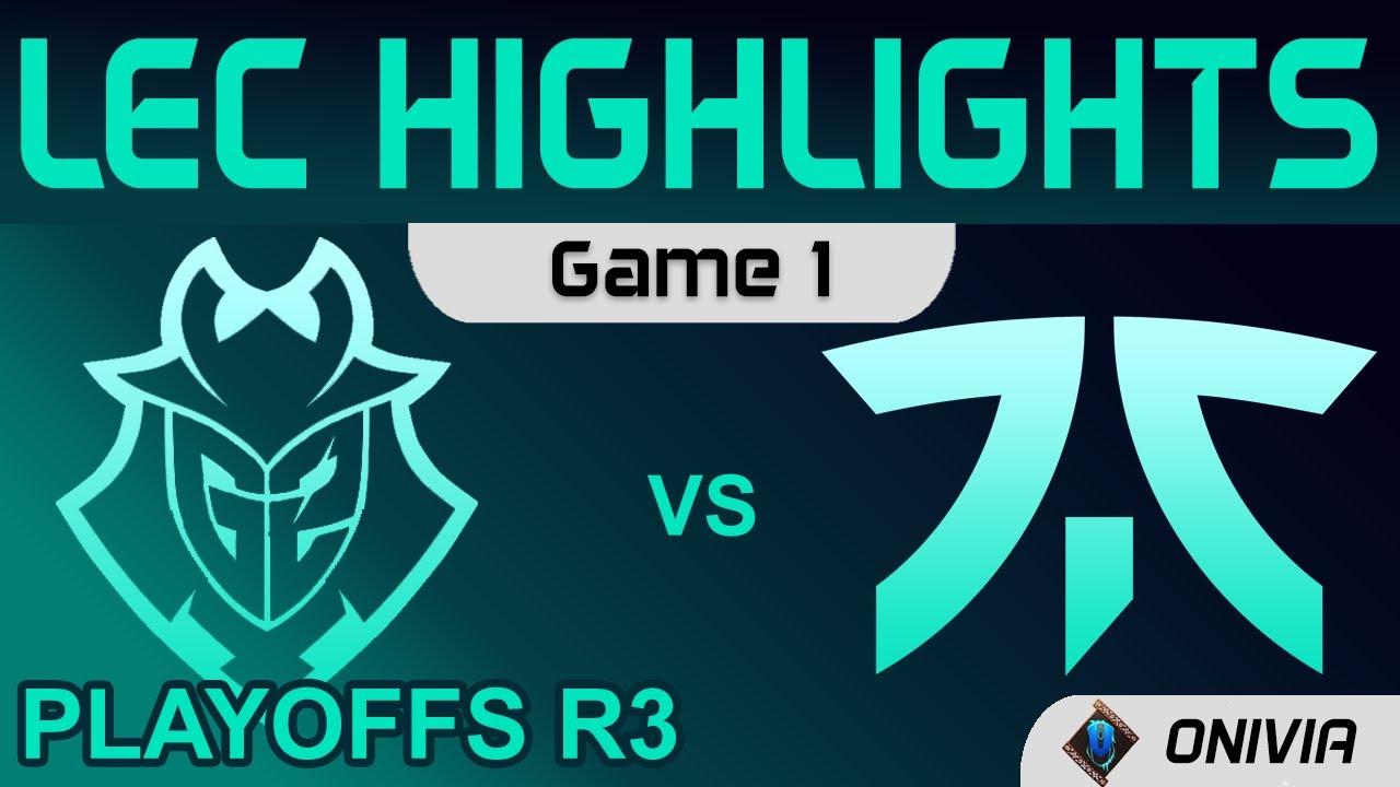 G2 vs FNC Highlights Game 1 Round3 LEC Summer Playoffs 2021 G2 Esports vs Fnatic by Onivia thumbnail