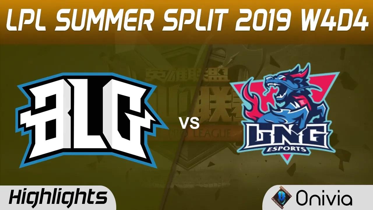 BLG vs LNG Highlights Game 1 LPL Summer 2019 W4D4 Bilibili Gaming vs LNG Esports LPL Highlights by O thumbnail