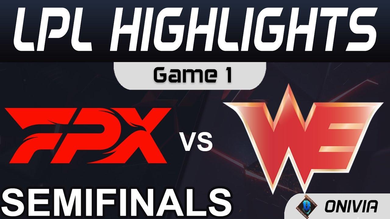 FPX vs WE Highlights Game 1 LPL Summer Semifinals 2021 FunPlus Phoenix vs Team WE by Onivia thumbnail