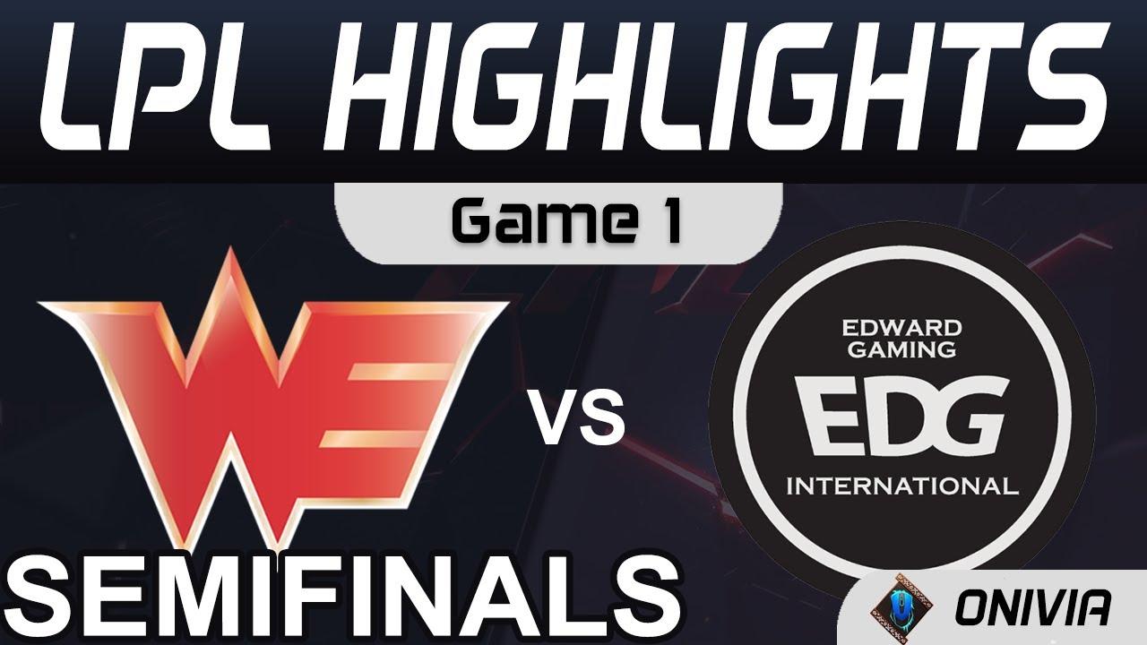 WE vs EDG Highlights Game 1 LPL Summer Semifinals 2021 Team WE vs EDward Gaming by Onivia thumbnail