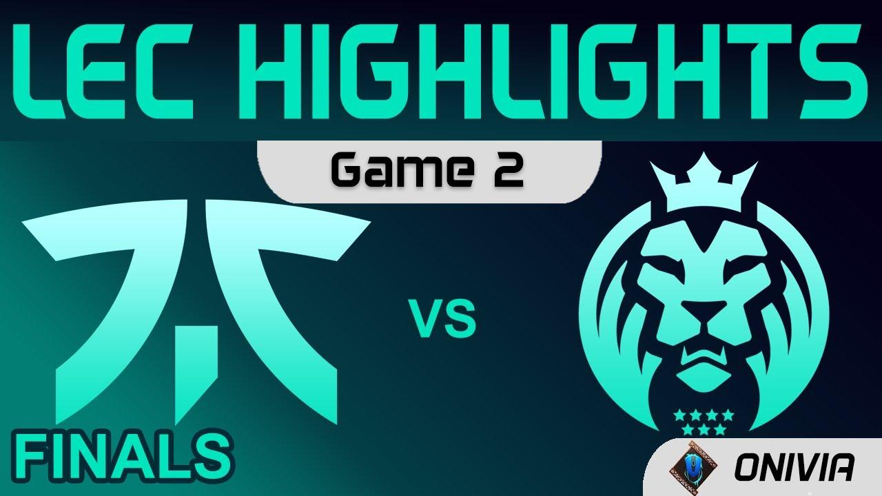 FNC vs MAD Highlights Game 2 Finals LEC Summer Playoffs 2021 Fnatic vs MAD Lions by Onivia thumbnail