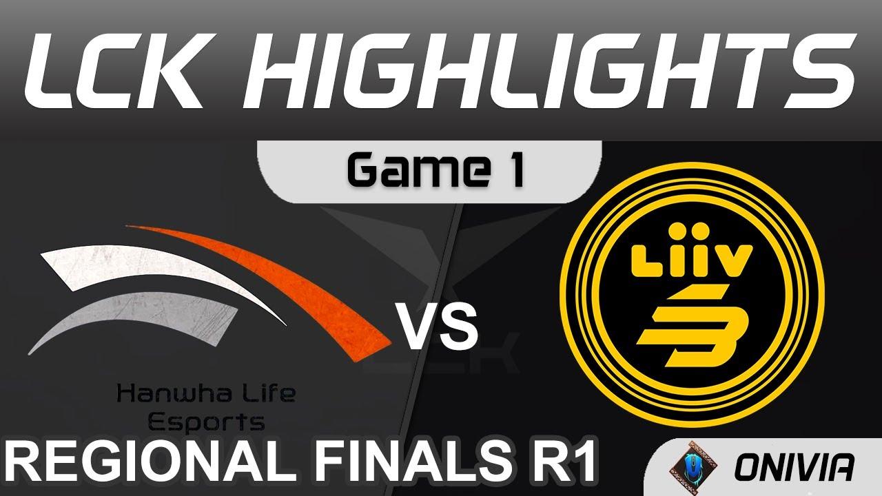 HLE vs LSB Highlights Game 1 LCK Regional Finals 2021 Hanwha Life Esports vs Liiv SANDBOX by Onivia thumbnail