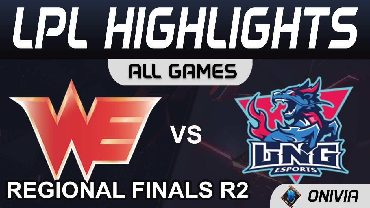 WE vs LNG Highlights ALL GAMES LPL Regional Finals R2 2021 Team WE vs LNG Esports by Onivia thumbnail