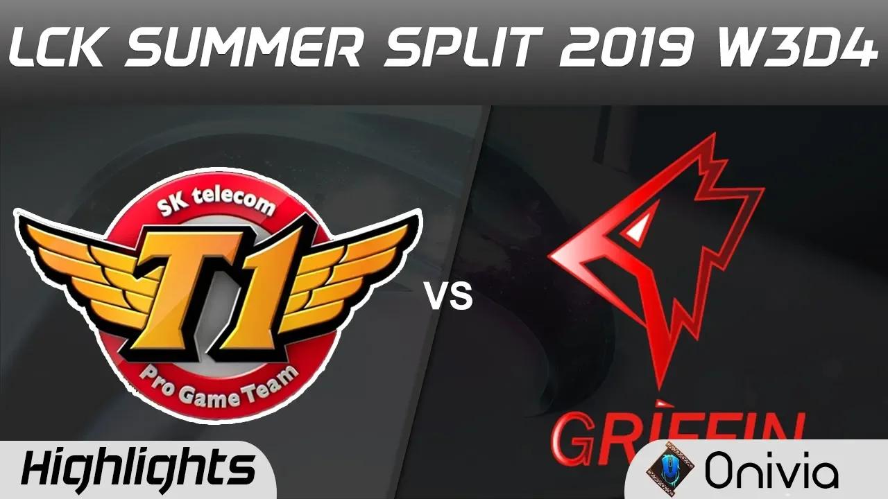 SKT vs GRF Highlights Game 2 LCK Summer 2019 W3D4 SK Telecom T1 vs Griffin LCK Highlights by Onivia thumbnail