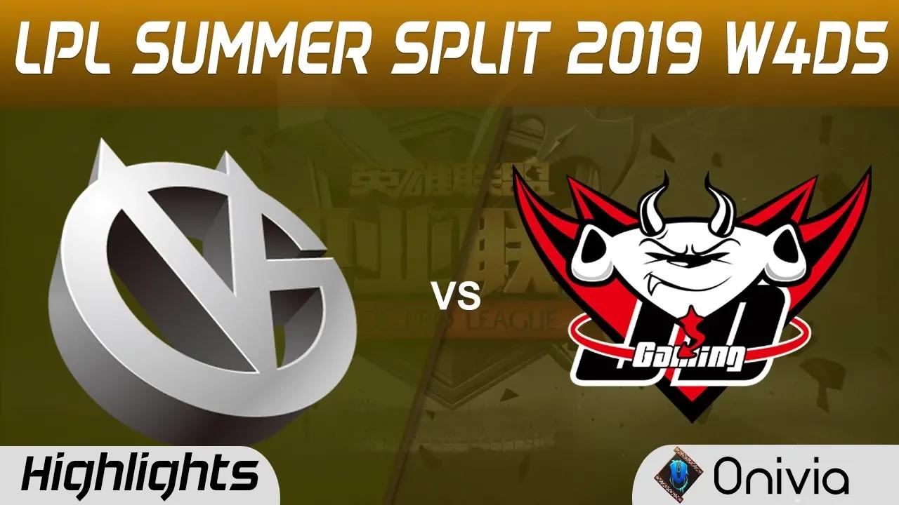 VG vs JDG Highlights Game 2 LPL Summer 2019 W4D5 Vici Gaming vs JD Gaming LPL Highlights by Onivia thumbnail